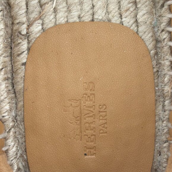 Hermes Blue & Brown Trip Espadrilles main image 2